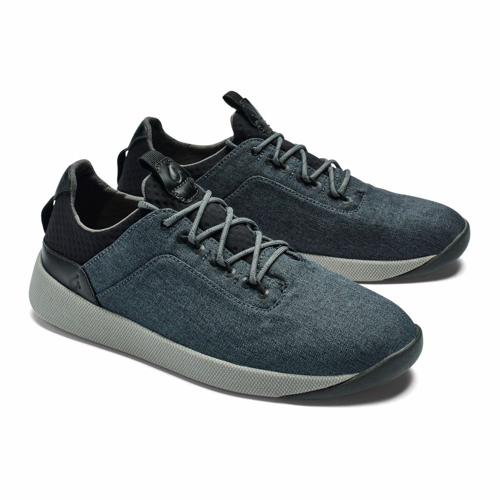 Olukai Men's Nanea Li Sneaker - Wind Grey / Black US764-098